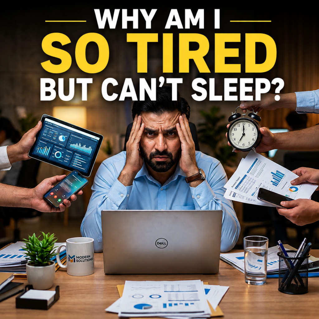 Why Am I So Tired but Can’t Sleep?